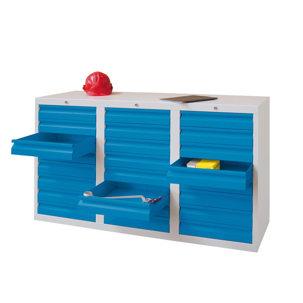 Productafbeelding nr. 2: Lichte ladekast PAVOY, glijgeleiding, laden 24x100, breedte 1.500 mm, lichtgrijs, lichtgrijs