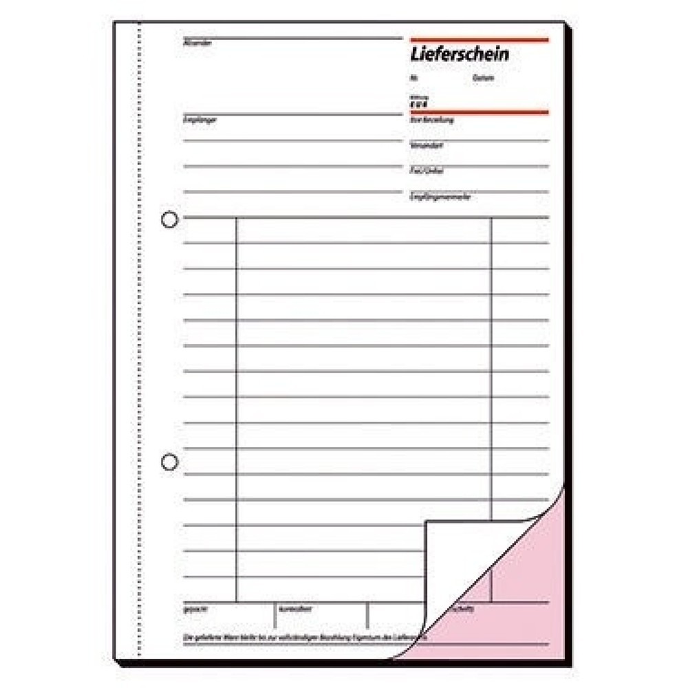 Produktabbildung: Sigel Lieferschein LI525 DIN A5 2x50Blatt