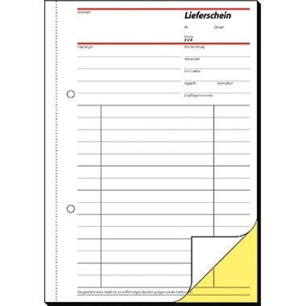 Produktabbildung: Sigel Lieferschein SD11 DIN A5 selbstdurchschreibend 2x40Blatt