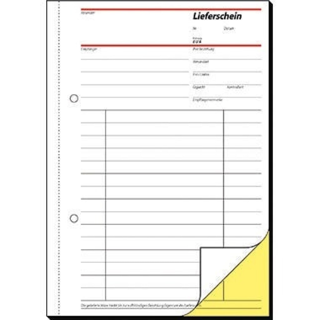 Produktabbildung: Sigel Lieferschein SD11 DIN A5 selbstdurchschreibend 2x40Blatt