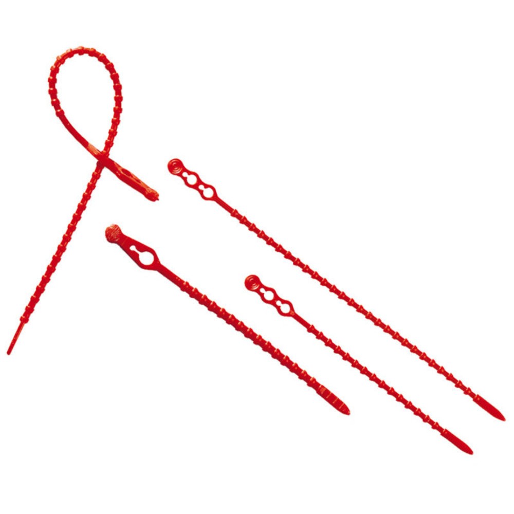 Illustration du produit: Lien éclair, LxØ 140 x 3,5 mm, rouge, 1.000 pcs/UV