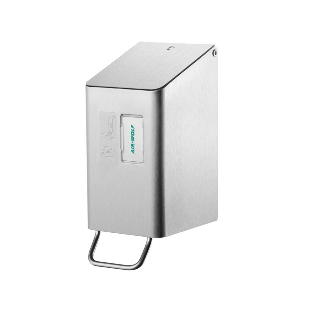 Imagen del producto: Limpiador de asiento de WC Air-Wolf para 250 ml de desinfectante de superficies, acero inoxidable cepillado