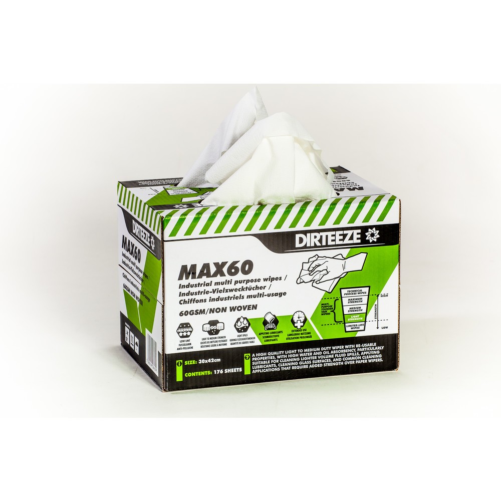 N° de l'image du produit 2 : Lingettes industrielles LAX60, 1 boîte de 176 lingettes