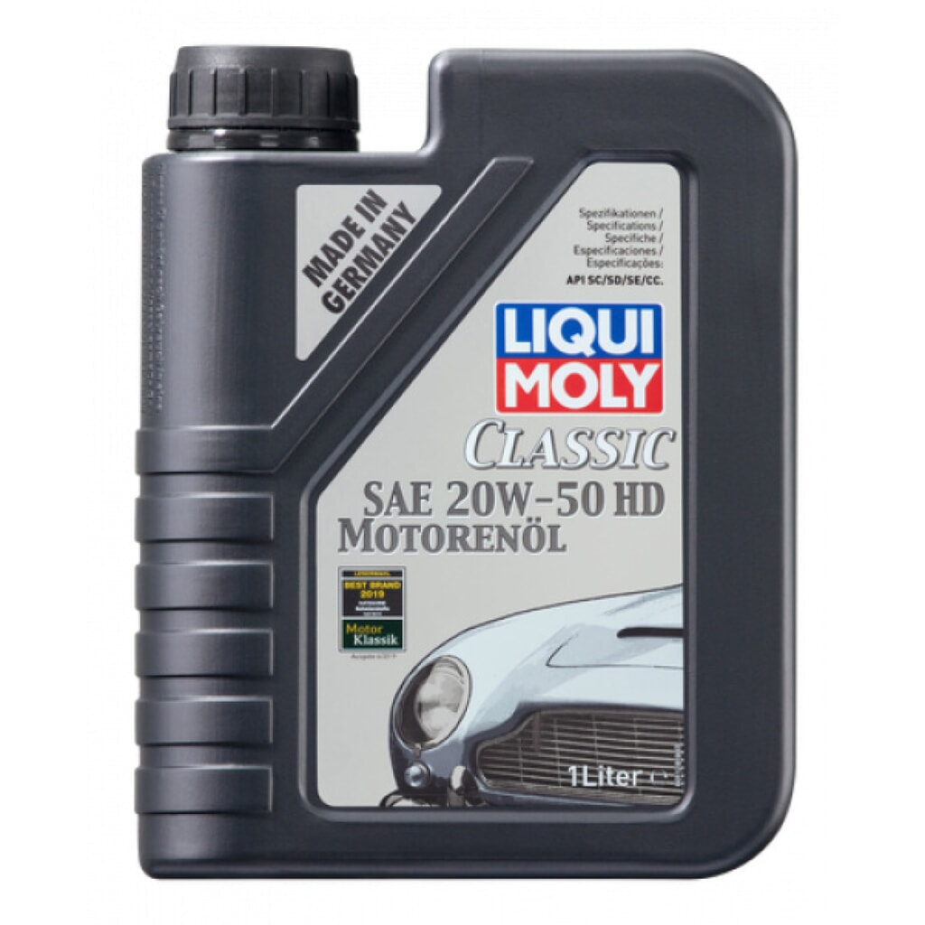 LIQUI MOLY Classic Motorenöl SAE 20W-50 HD 1 l Produktabbildung: LIQUI MOLY Classic Motorenöl SAE 20W-50 HD 1 l