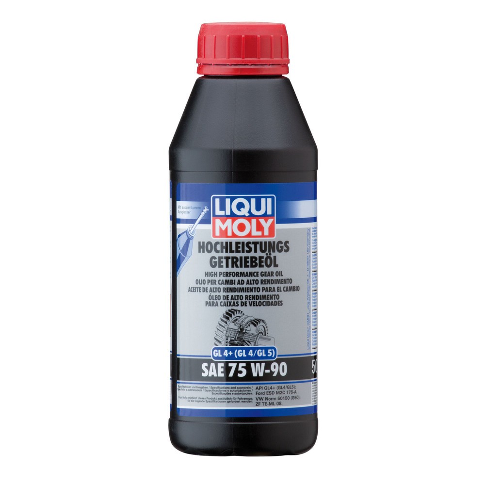 Produktabbildung: LIQUI MOLY Hochleistungs-Getriebeöl (GL4+) SAE 75W-90 500 ml