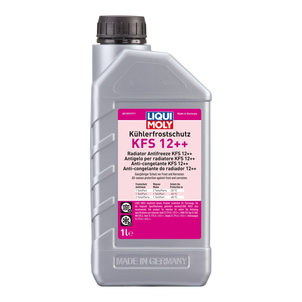 LIQUI MOLY Kühlerfrostschutz KFS 12++ 1 l Produktabbildung: LIQUI MOLY Kühlerfrostschutz KFS 12++ 1 l