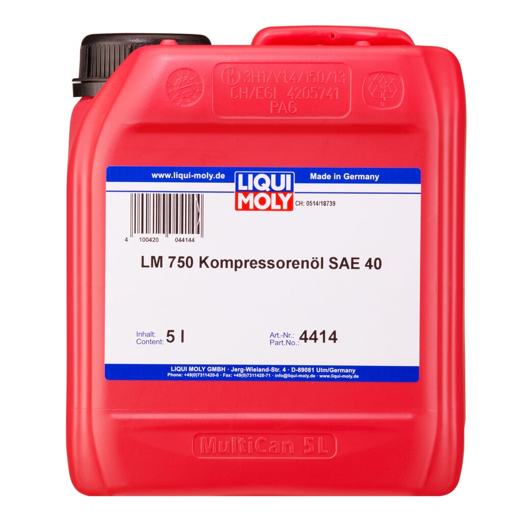 LIQUI MOLY LM 750 Kompressorenöl SAE 40 5 l Produktabbildung: LIQUI MOLY LM 750 Kompressorenöl SAE 40 5 l