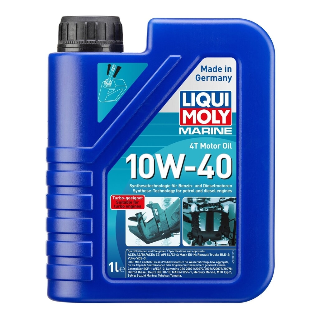 LIQUI MOLY Marine 4T Motor Oil 10W-40 1 l Produktabbildung: LIQUI MOLY Marine 4T Motor Oil 10W-40 1 l