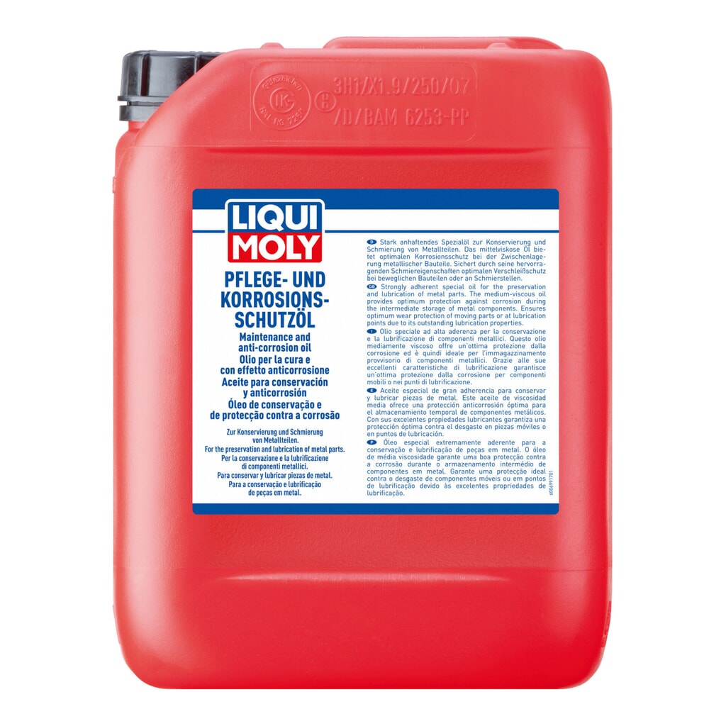 LIQUI MOLY Pflege- und Korrosionsschutzöl 5 l Produktabbildung: LIQUI MOLY Pflege- und Korrosionsschutzöl 5 l