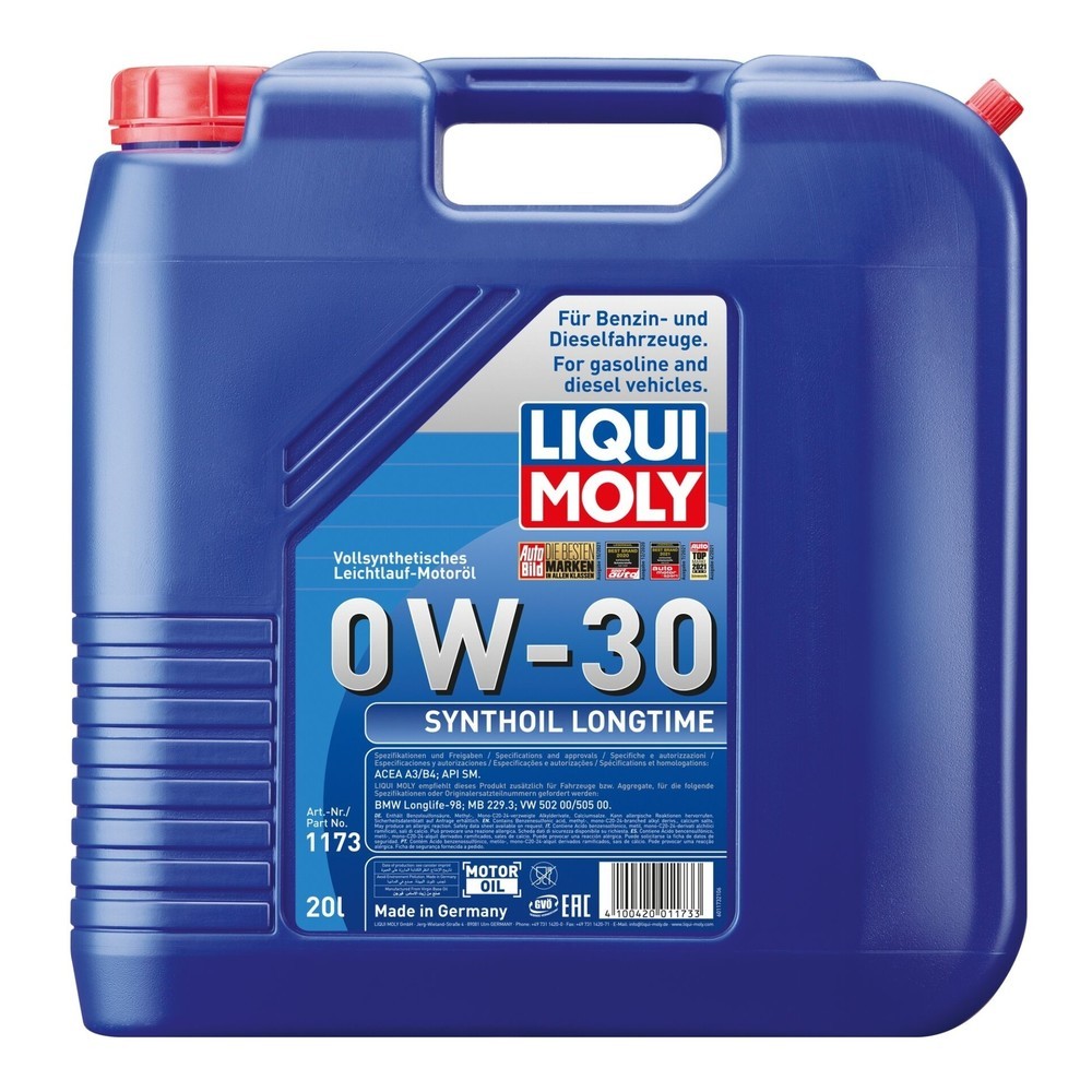 Produktabbildung Nr. 1: LIQUI MOLY Synthoil Longtime 0W-30 20 l