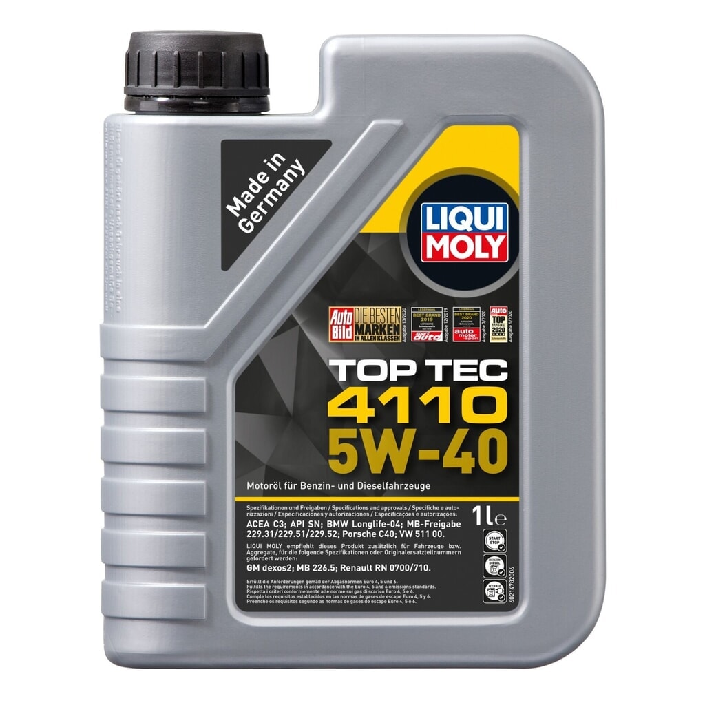 LIQUI MOLY Top Tec 4110 5W-40 1 l Produktabbildung: LIQUI MOLY Top Tec 4110 5W-40 1 l