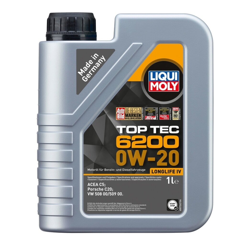 LIQUI MOLY Top Tec 6200 0W-20 1 l Produktabbildung: LIQUI MOLY Top Tec 6200 0W-20 1 l