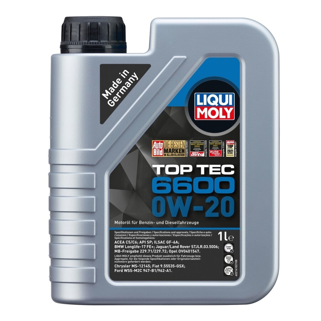 LIQUI MOLY Top Tec 6600 0W-20 1 l Produktabbildung: LIQUI MOLY Top Tec 6600 0W-20 1 l