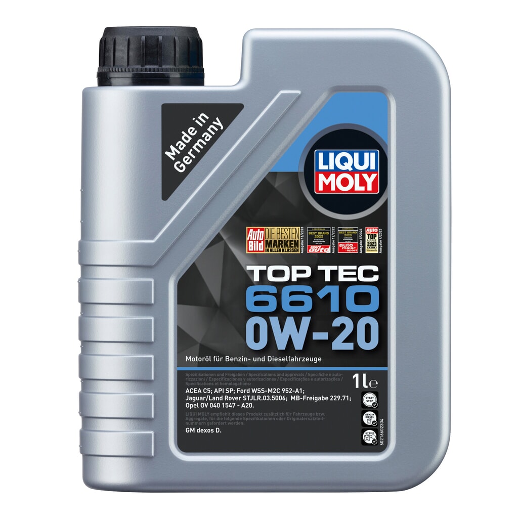 LIQUI MOLY Top Tec 6610 0W 20 1 l Produktabbildung: LIQUI MOLY Top Tec 6610 0W 20 1 l