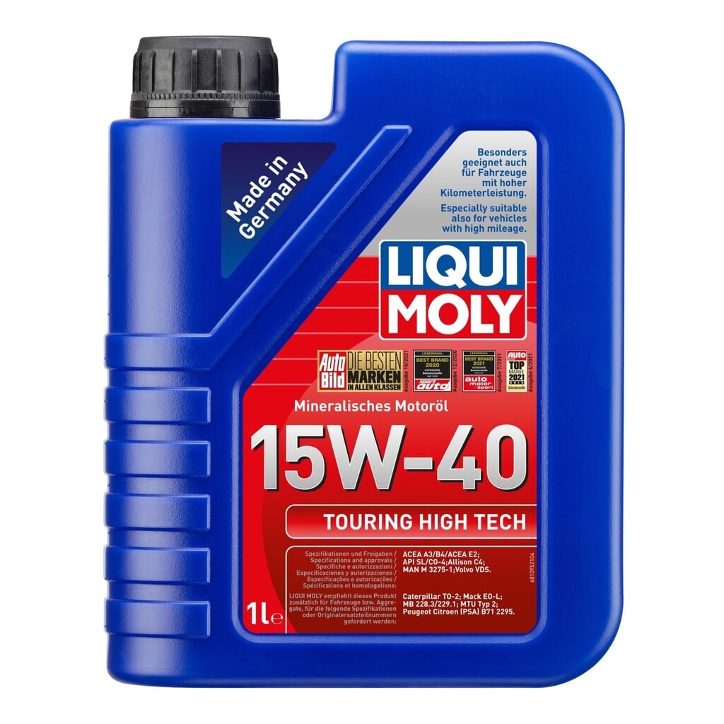 LIQUI MOLY Touring High Tech 15W-40 1 l Produktabbildung: LIQUI MOLY Touring High Tech 15W-40 1 l