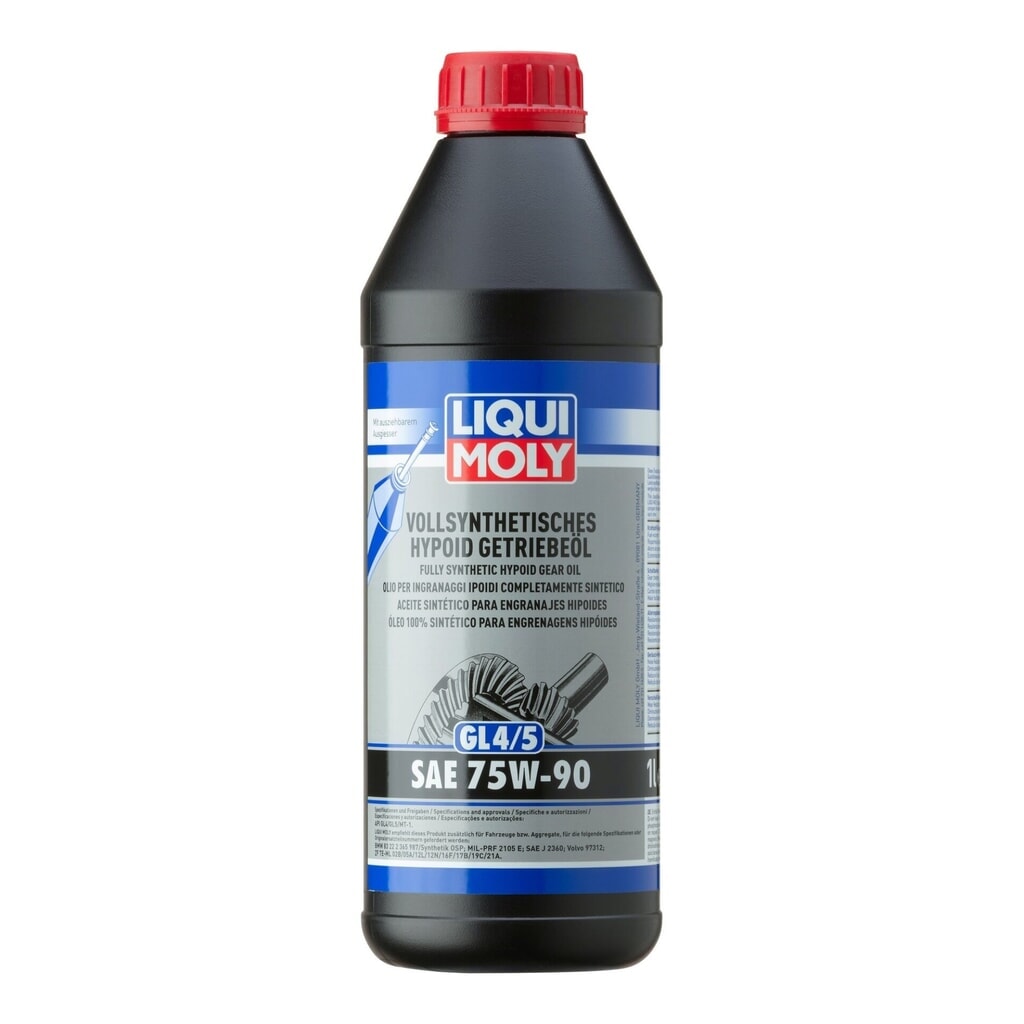 LIQUI MOLY Vollsynthetisches Hypoid-Getriebeöl (GL4/5) 75W-90 1 l Produktabbildung: LIQUI MOLY Vollsynthetisches Hypoid-Getriebeöl (GL4/5) 75W-90 1 l