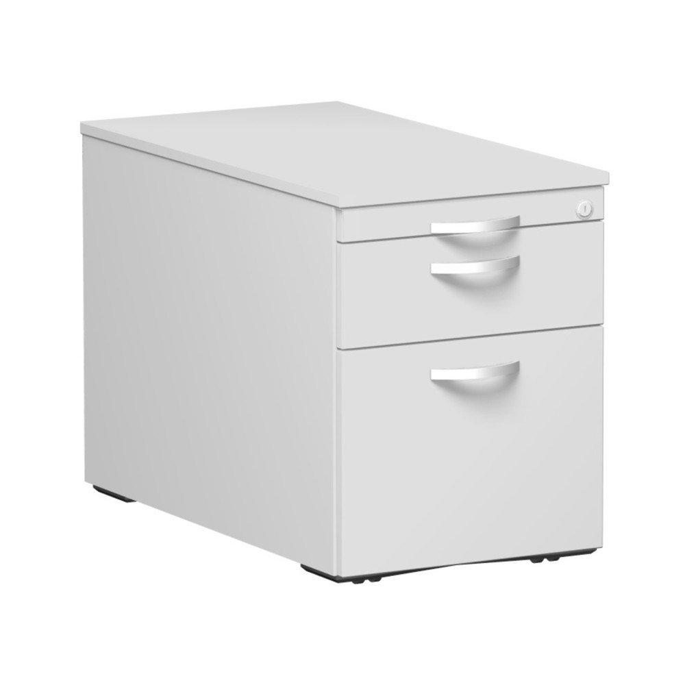 Obrázok výrobku: Lisabon mobilný kontajner so závesným registrom, V x Š x H 566 x 800 x 430 mm, kovové údery, svetlošedá