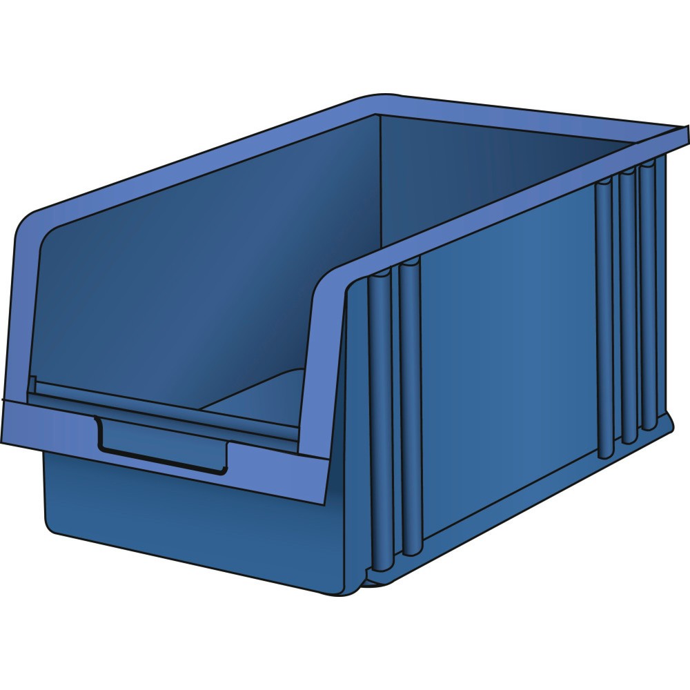Immagine del prodotto: Contenitore a bocca di lupo LISTA, HxBxT 150 x 210 x 329 mm, misura 5Z, blu