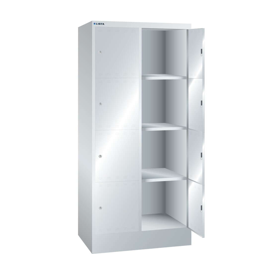 LISTA Fächerschrank, (BxTxH) 810x500x1795mm, 2x4 Fächer, Verschlussvorrichtung Produktabbildung: LISTA Fächerschrank, (BxTxH) 810x500x1795mm, 2x4 Fächer, Verschlussvorrichtung