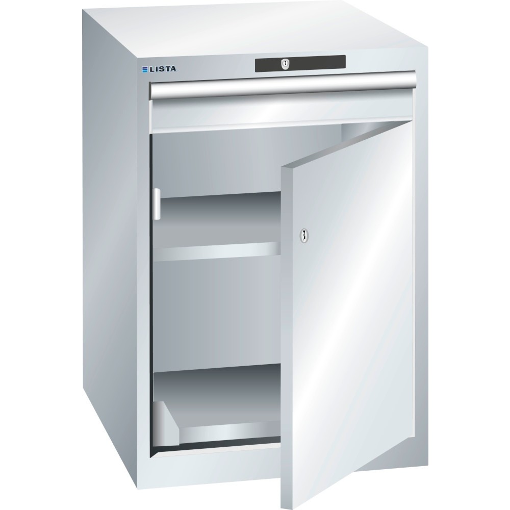 Produktabbildung: LISTA Schubladenschrank 27x36E, (BxTxH) 564x725x800mm, 1 Schublade, 1 x 100, lichtgrau