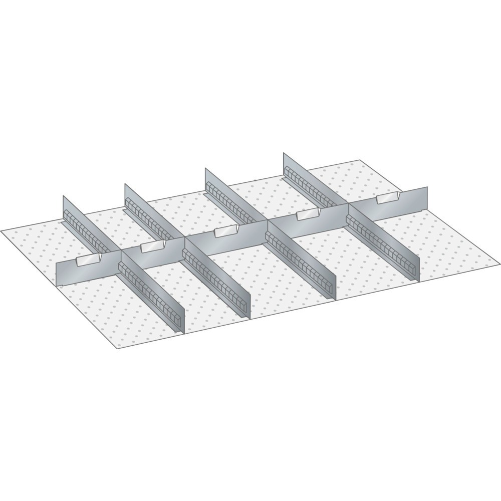Immagine del prodotto: LISTA set di diaframmi e divisori 54x36E, (LxP) 918x612mm, 4 diaframmi, 5 divisori, per altezza frontale 75mm
