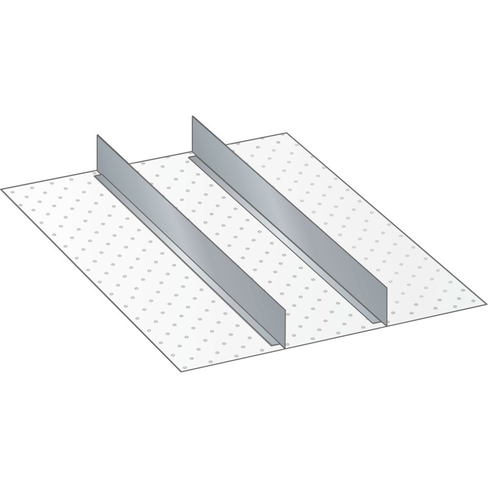 Produktabbildung: LISTA Set Trennwände 18x36E, (BxT) 306x612mm, für Fronthöhe 75mm