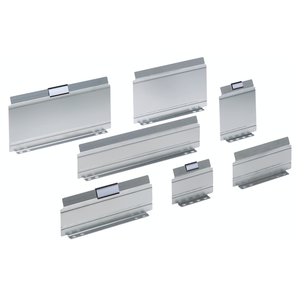 LISTA Trennbleche 2-18E, Längen 31-303mm, 5 Stück, Länge 48mm, für Fronthöhe 50mm Produktabbildung: LISTA Trennbleche 2-18E, Längen 31-303mm, 5 Stück, Länge 48mm, für Fronthöhe 50mm