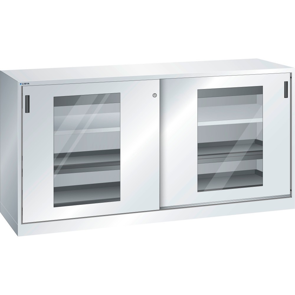 Produktabbildung: LISTA Werkzeugschrank, (BxTxH) 2000x580x1000mm, 4 Auszüge, 2 Schubladen, lichtgrau