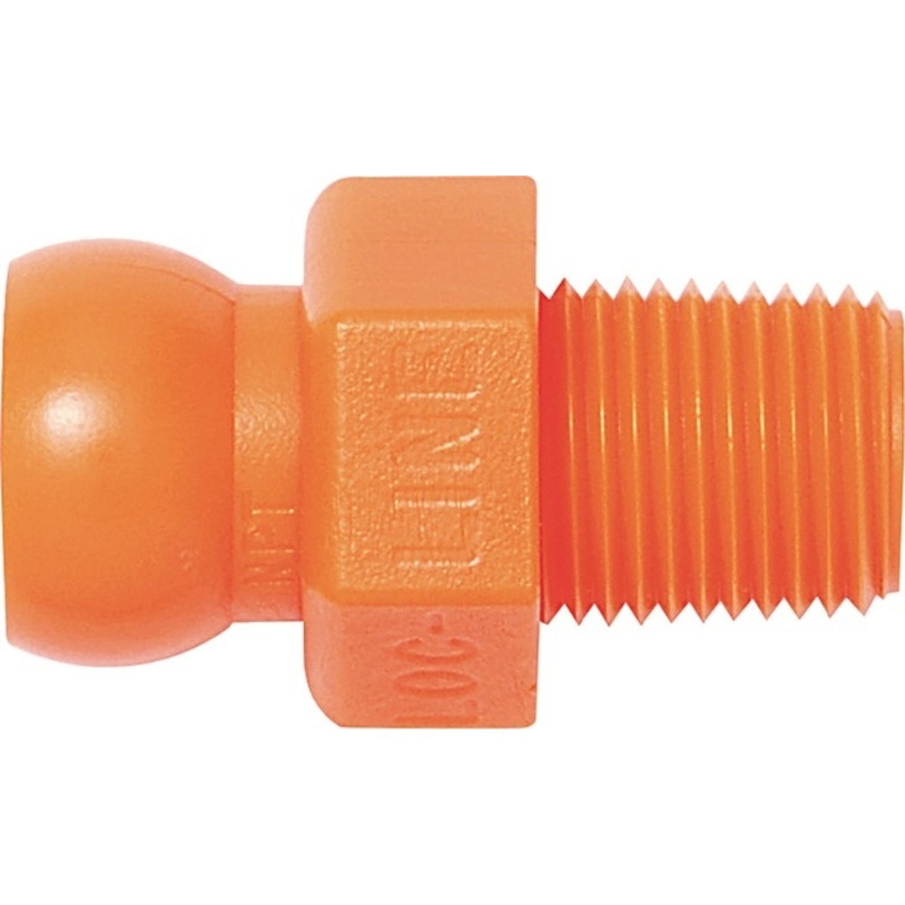 Produktabbildung: LOC-LINE Gewindenippel, NPT R 1/8, Größe 1/4 ″, Beutel mit 4 Stück