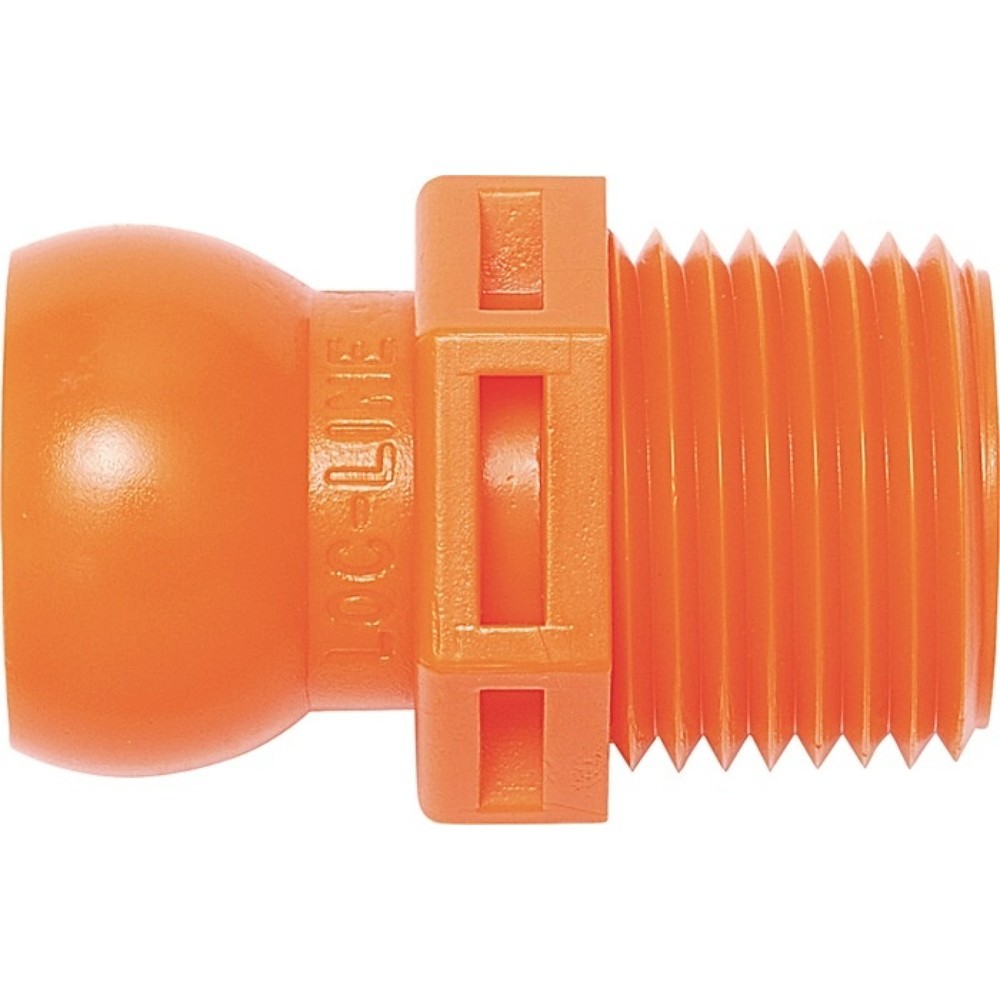 Produktabbildung: LOC-LINE Gewindenippel, NPT R 1/2, Größe 1/2 ″, Beutel mit 4 Stück