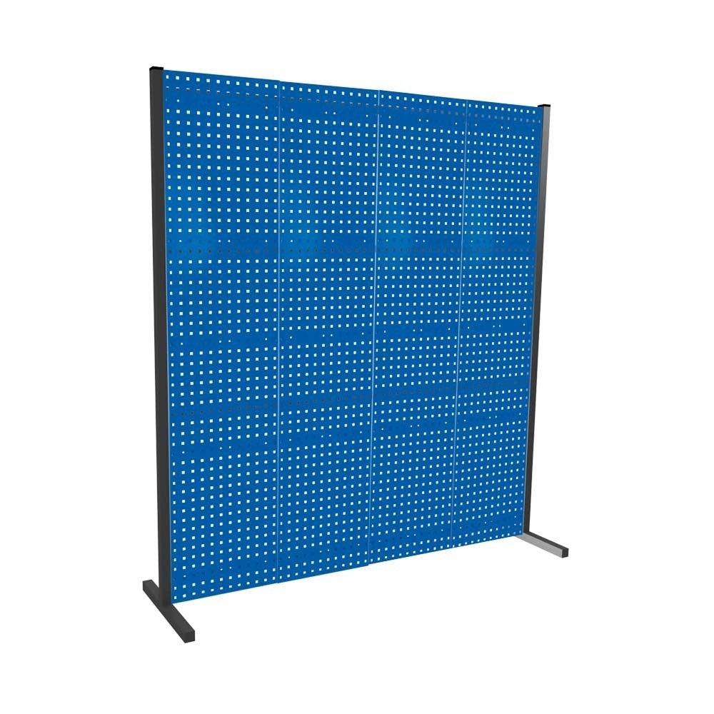 Produktabbildung: Kappes RasterPlan Lochplatten-Set, 4 Platten, HxB 2.000 x 2.000 mm, enzianblau