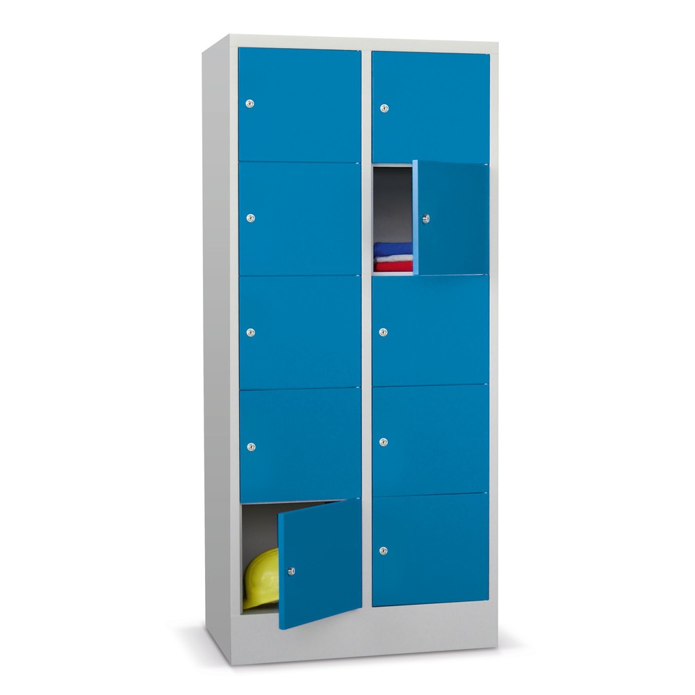 Product afbeelding: Locker PAVOY met cilinderslot, 2 x 2 vakken, hxbxd 855 x 630 x 500 mm, lichtgrijs, lichtgrijs