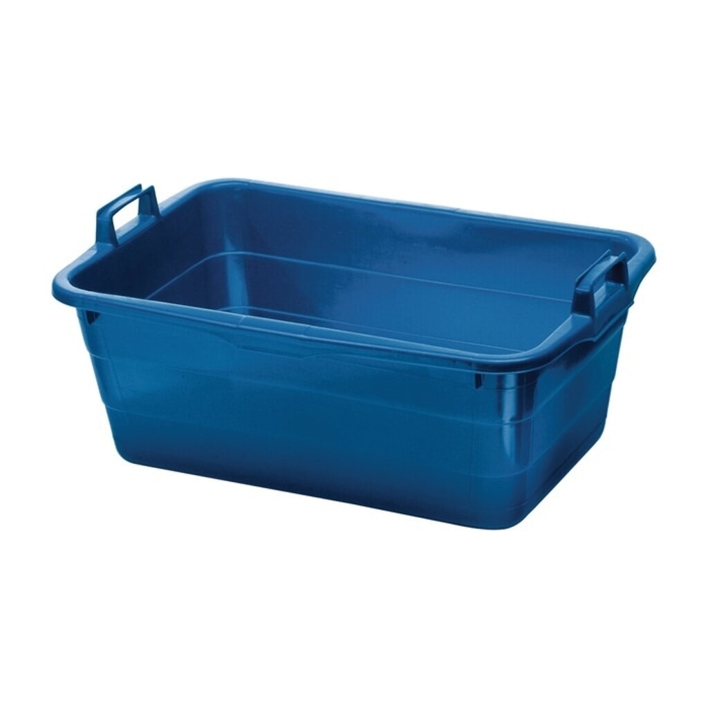 LOCKWEILER Wanne, Inhalt 45 l, L620xB425xH250mm, PE blau Produktabbildung: LOCKWEILER Wanne, Inhalt 45 l, L620xB425xH250mm, PE blau