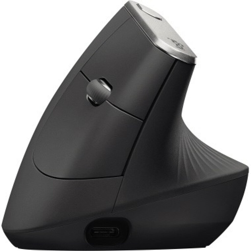 Logitech Optische ergonomische PC-Maus MX Vertical 910-005448 kabellos schwarz Produktabbildung: Logitech Optische ergonomische PC-Maus MX Vertical 910-005448 kabellos schwarz