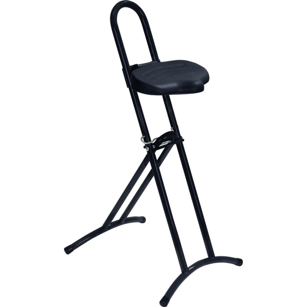 LOTZ Stehhilfe, Sitzhöhenverstellung 610-860 mm, Integralschaum, Stahlrohr schwarz Produktabbildung: LOTZ Stehhilfe, Sitzhöhenverstellung 610-860 mm, Integralschaum, Stahlrohr schwarz