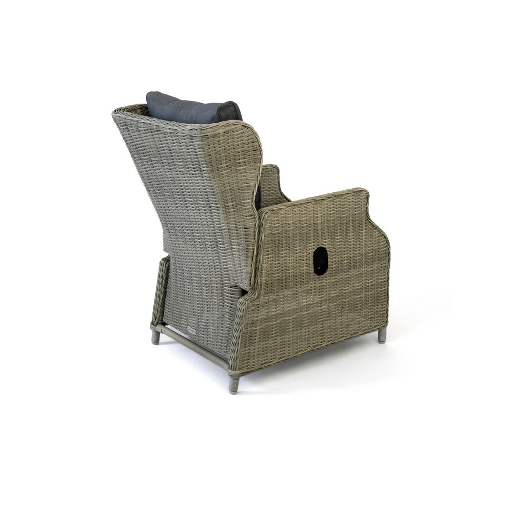 Produktabbildung Nr. 5: Loungemöbel-Set "Canelli", 1x Sofa, 2x Sessel, 2x Hocker, 1x Tisch, braun