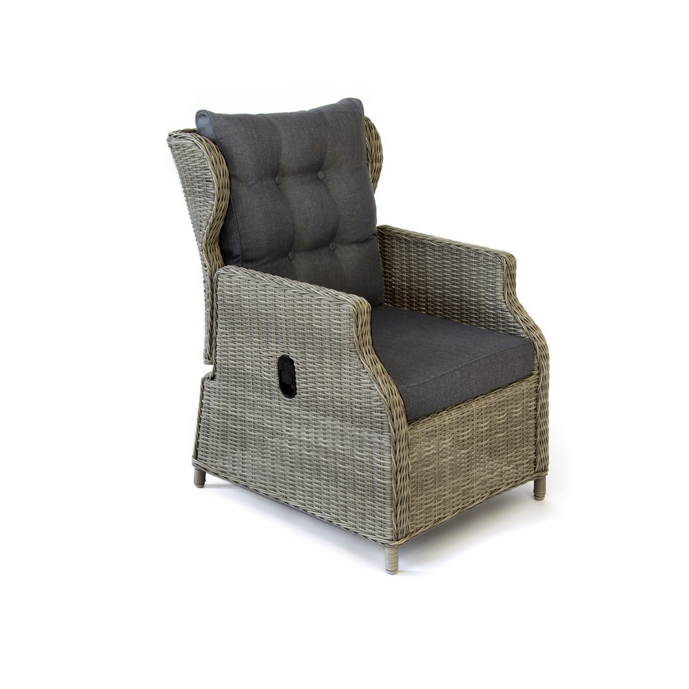 Produktabbildung Nr. 6: Loungemöbel-Set "Canelli", 1x Sofa, 2x Sessel, 2x Hocker, 1x Tisch, braun