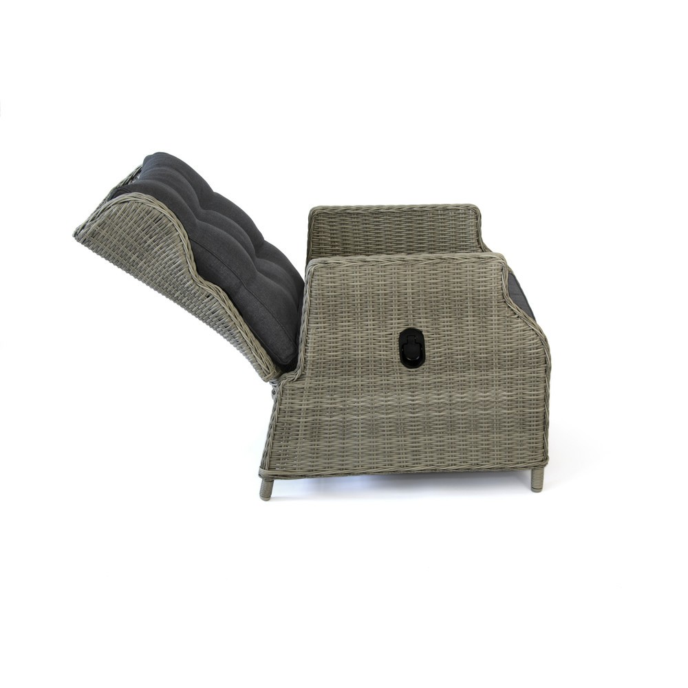Produktabbildung Nr. 7: Loungemöbel-Set "Canelli", 1x Sofa, 2x Sessel, 2x Hocker, 1x Tisch, braun