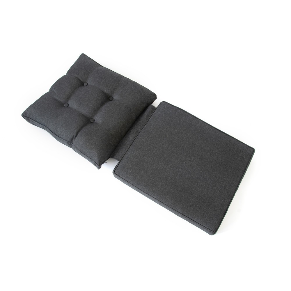 Produktabbildung Nr. 4: Loungemöbel-Set "Canelli", 1x Sofa, 2x Sessel, 2x Hocker, 1x Tisch, grau