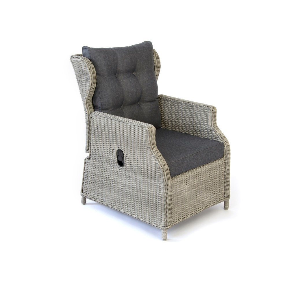 Produktabbildung Nr. 9: Loungemöbel-Set "Canelli", 1x Sofa, 2x Sessel, 2x Hocker, 1x Tisch, grau