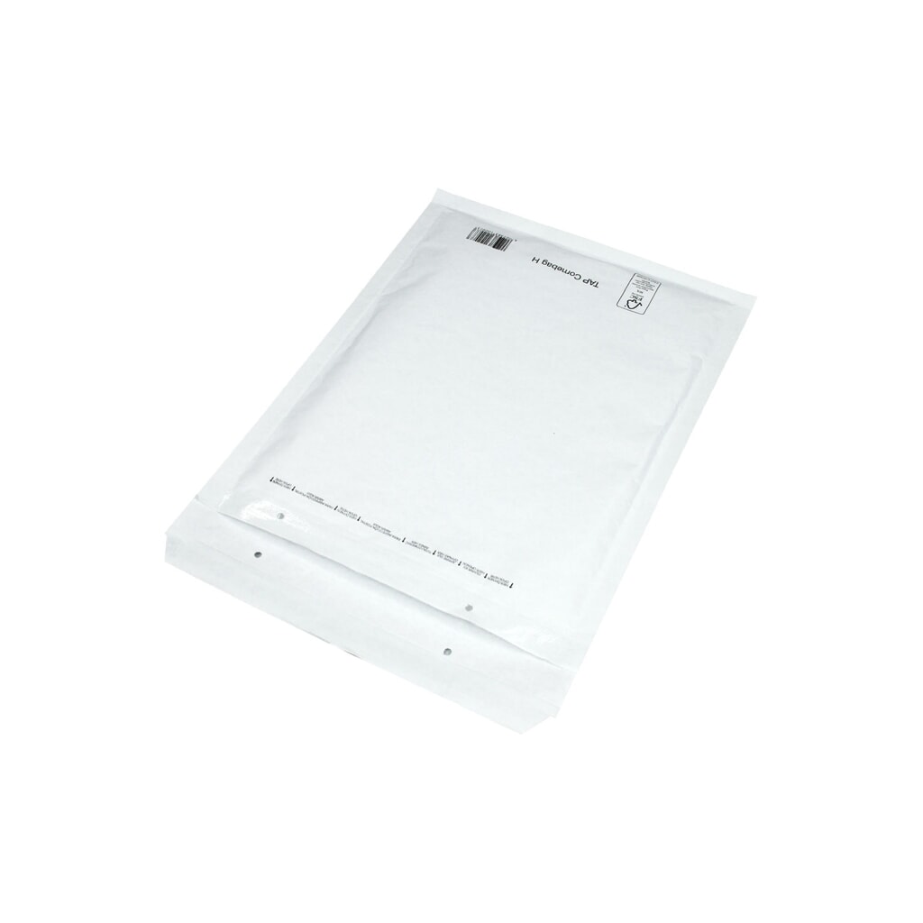 Luftpolster-Versandtasche, 260 x 360mm, weiß, DIN B4, mit Selbstklebeverschluss, 1 VE = 100 Stk Produktabbildung: Luftpolster-Versandtasche, 260 x 360mm, weiß, DIN B4, mit Selbstklebeverschluss, 1 VE = 100 Stk
