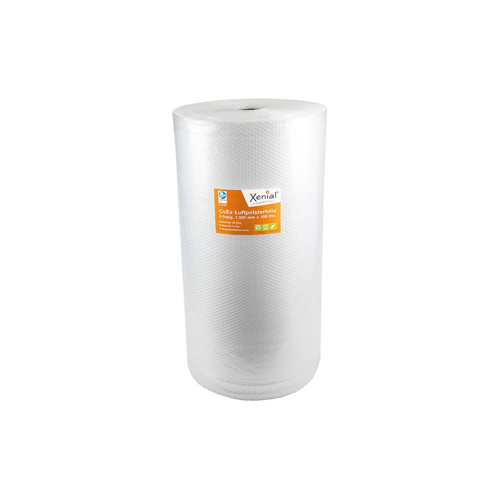 Produktabbildung: Luftpolsterfolie Economic, 2-lagig, 1000mm breitx100lfm, 50µ
