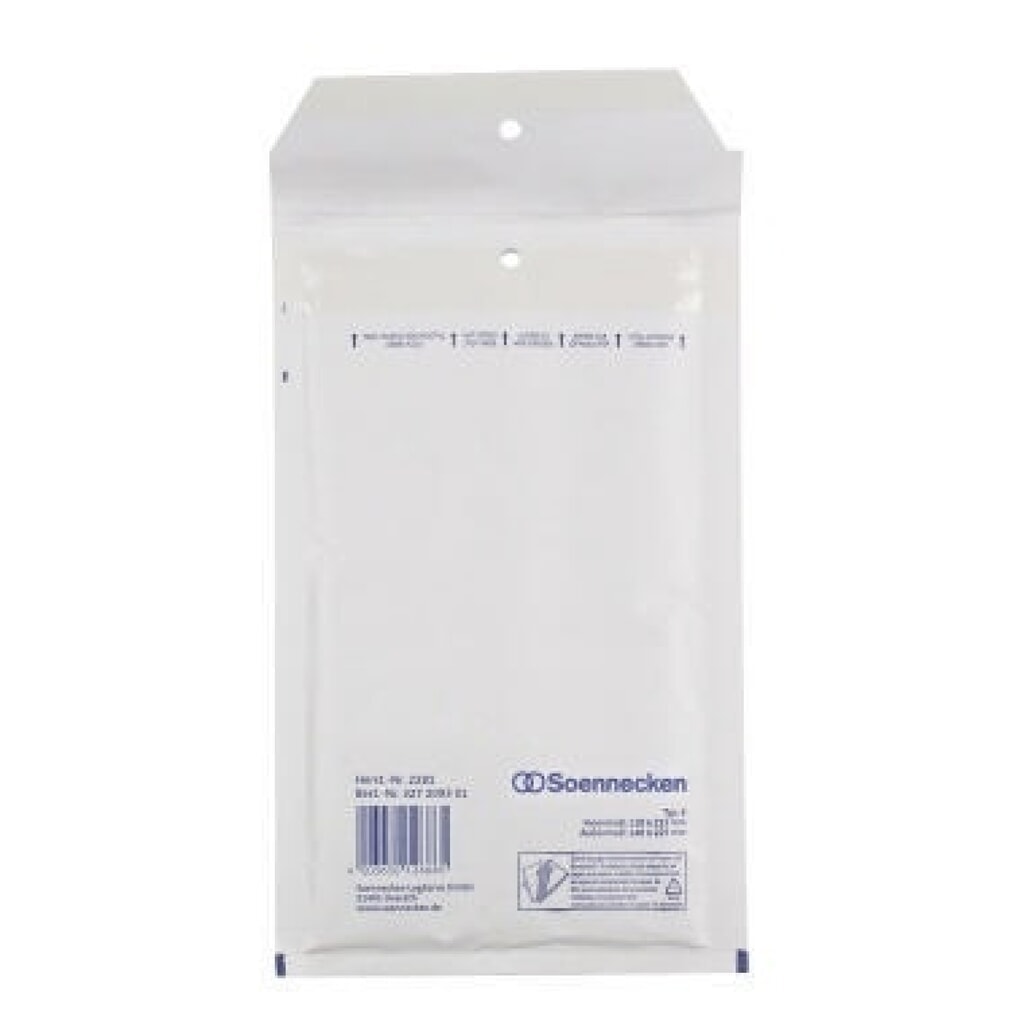 Produktabbildung: Soennecken Luftpolstertasche 2281 B/00 110x215mm hk ws 5 St./Pack.