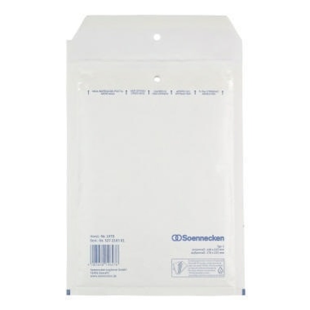 Produktabbildung: Soennecken Luftpolstertasche 2372 C/0 140x215mm hk ws 100 St./Pack.