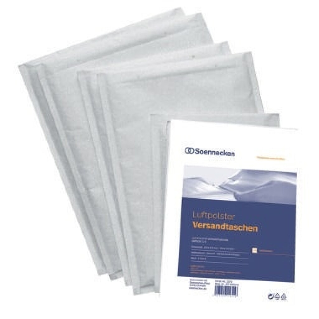 Produktabbildung: Soennecken Luftpolstertasche 2337 Größe J/6 weiß 50 St./Pack