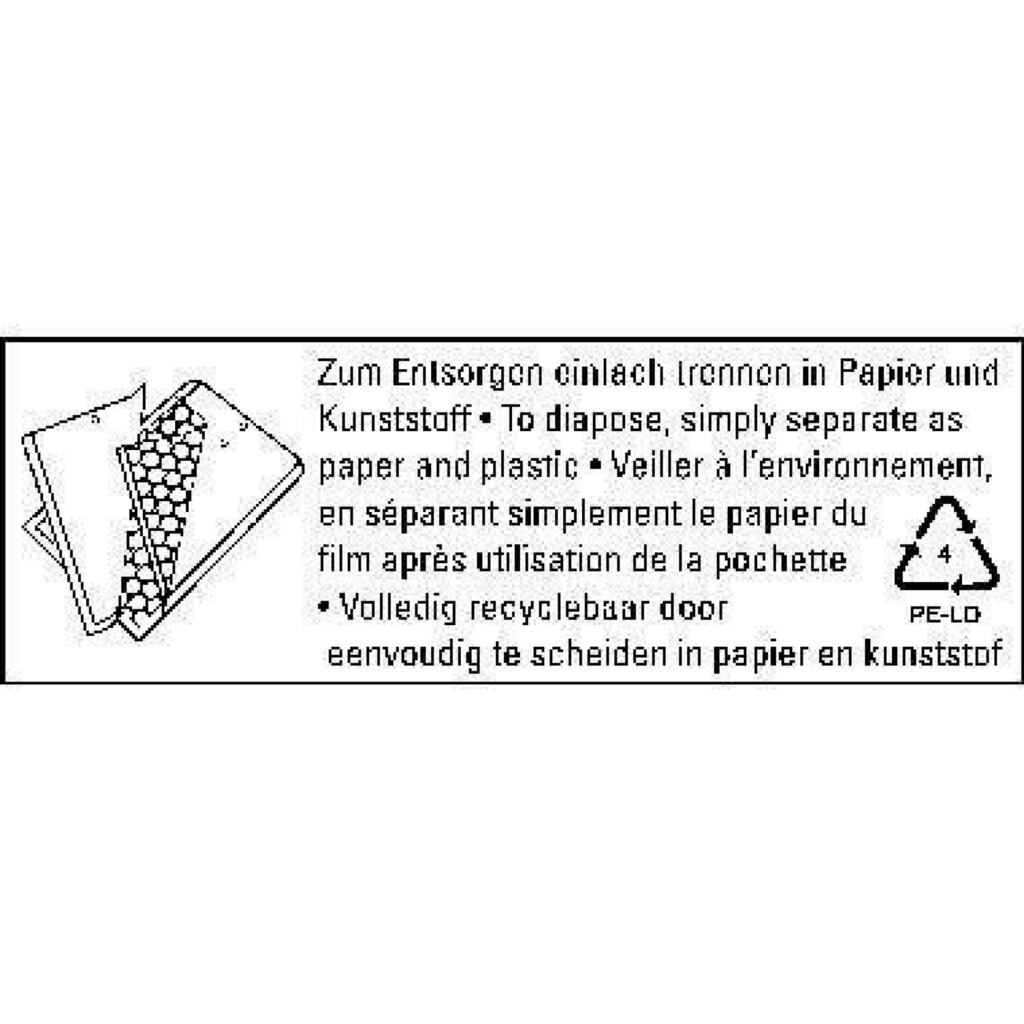 Produktabbildung Nr. 5: Soennecken Luftpolstertasche 1971 B/00 110x215mm hk br 200 St./Pack.