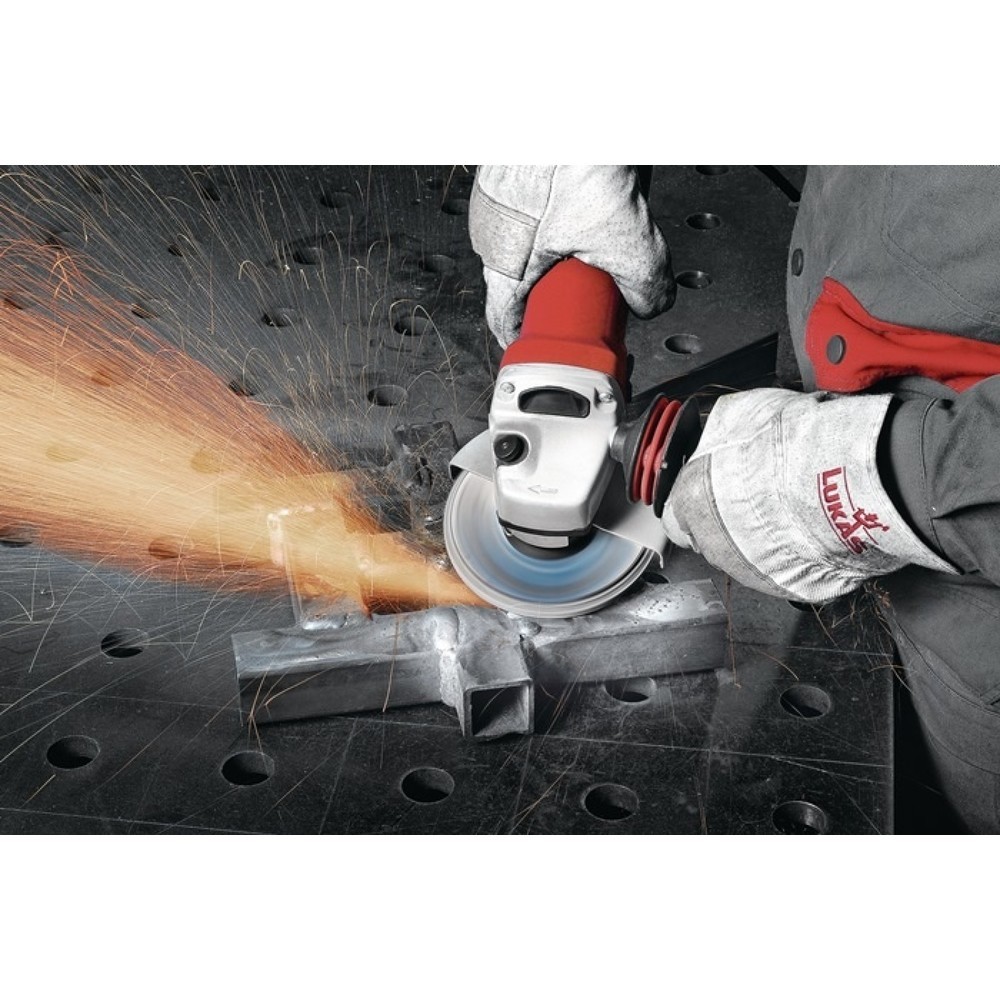 Produktabbildung Nr. 4: LUKAS Fächerscheibe V2 POWER CER, Durchmesser 125 mm Körnung 40 flach, INOX, Stahl, Titan CER (Ceramic-Korn)