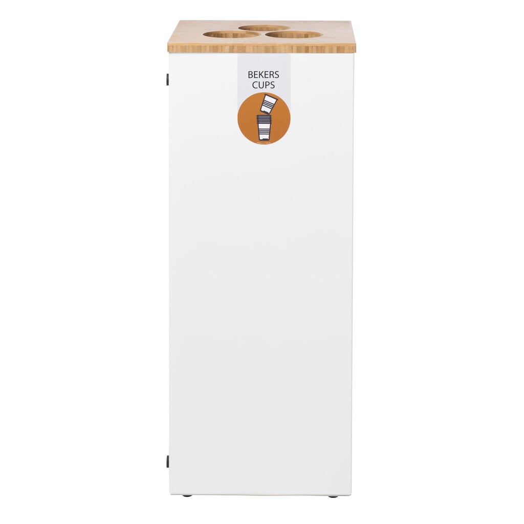 Produktabbildung: LUNE Bechersammler Paxa Large, 65 Liter, weiß