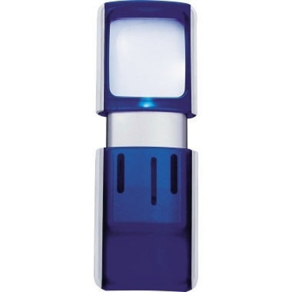 Produktabbildung: WEDO® Lupe 2717503 4,7x11,8x1,4cm LED blau +Batterien