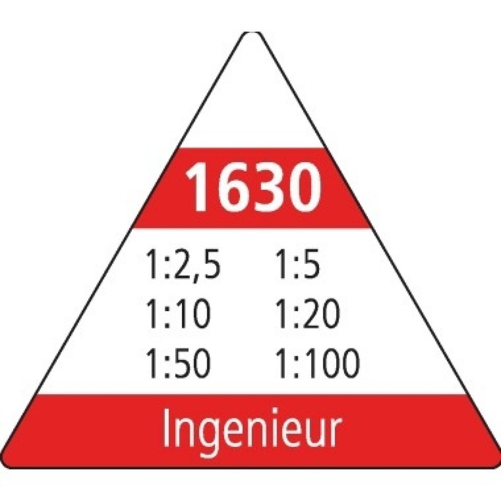 Produktabbildung Nr. 2: M+R Dreikantmaßstab Ingenieur 16300010 30cm